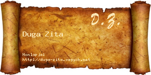 Duga Zita névjegykártya